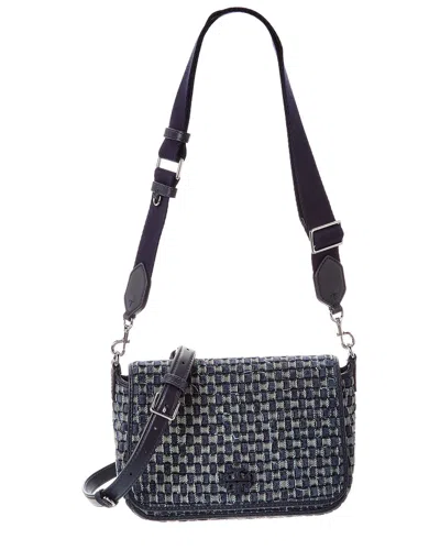 Tory Burch Thea Denim Flap Crossbody In Multi