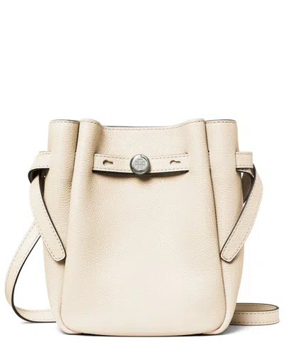 Tory Burch Romy Small Leather Crossbody In Neutral