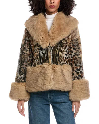 La Fiorentina Wool Jacket In Brown