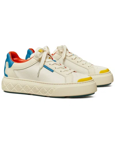 Tory Burch Ladybug Leather Sneaker In White
