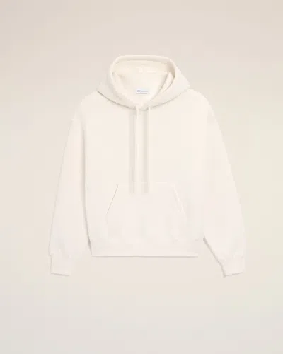 Ami Alexandre Mattiussi White Cotton Embossed Ami De Coeur Hoodie White In White