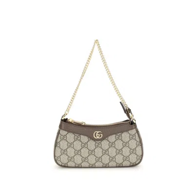 Gucci Beige Cotton Shoulder Bag
