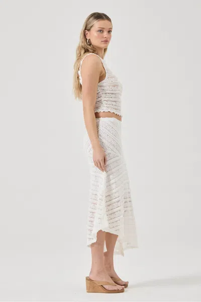 Rolla's Celeste Lace Skirt In Neutral