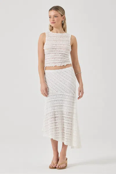 Rolla's Celeste Lace Top In White