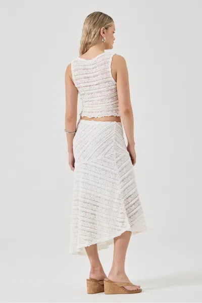 Rolla's Celeste Lace Skirt In Neutral