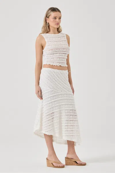 Rolla's Celeste Lace Top In White