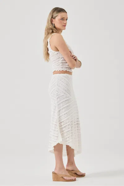 Rolla's Celeste Lace Top In White