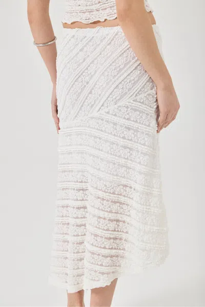 Rolla's Celeste Lace Skirt In Neutral