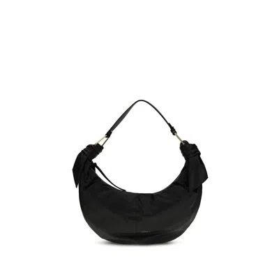 Coccinelle Furoshiki Shoulder Bag Adjustable Strap In Black