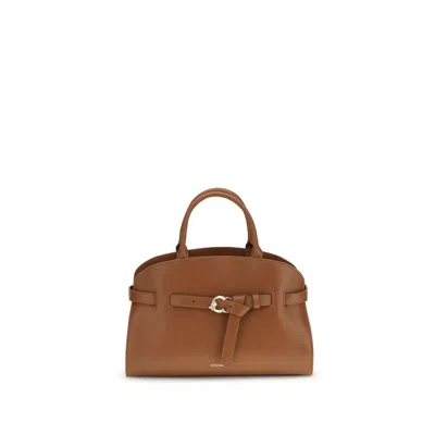 Coccinelle Brown Calf Leather Bos Taurus Handbag In Brown