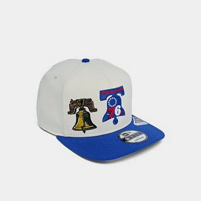 New Era Philadelphia 76ers Nba Hardwood Classics 9fifty A-frame Snapback Hat In White