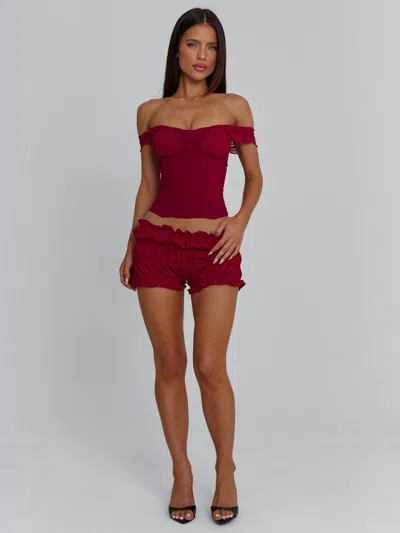Outcast Amaya Top Deep Red