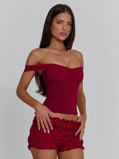 Outcast Amaya Top Deep Red