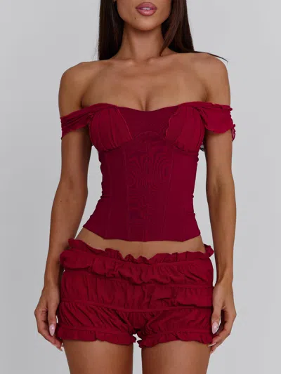 Outcast Amaya Top Deep Red
