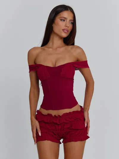 Outcast Amaya Top Deep Red