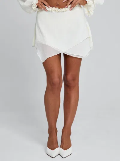 Outcast Mae Mini Skirt Ivory