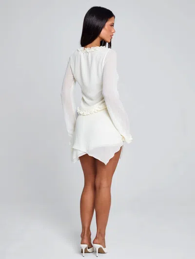 Outcast Mae Mini Skirt Ivory