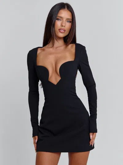 Outcast Rosa Mini Dress Black In Black