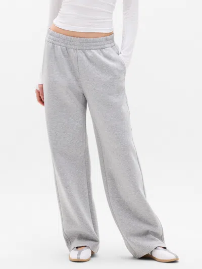 Athleta Form Knit Mid Rise Straight Pant In Gray