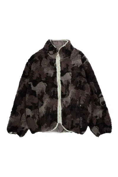 Ambush Camoflage Boa Jacket Grey In Multi