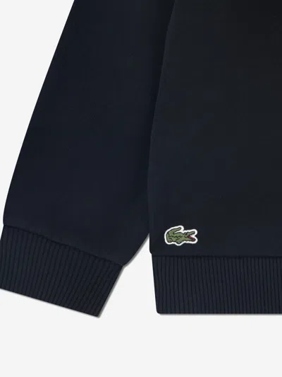 Lacoste Boys Soft Branding Tracksuit In Black