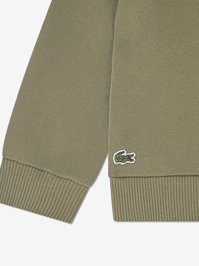 Lacoste Boys Soft Branding Tracksuit In Gray