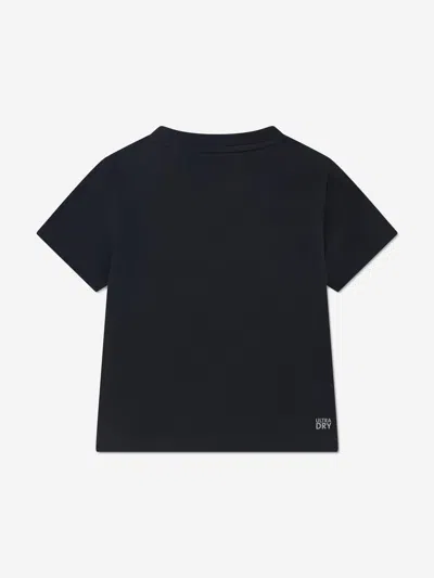 Lacoste Boys Logo Sprayed Word T-shirt In Black