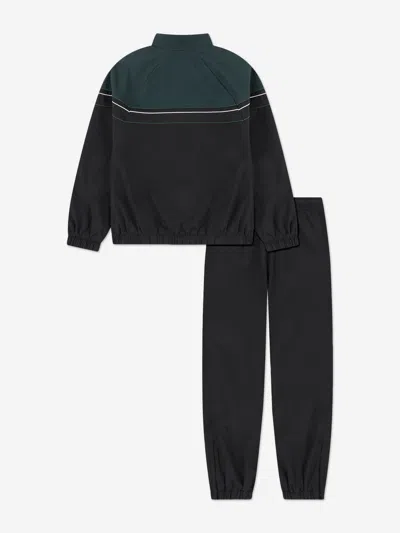Lacoste Boys Colourblock Tracksuit In Black