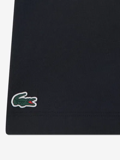 Lacoste Boys Logo Sprayed Word T-shirt In Black