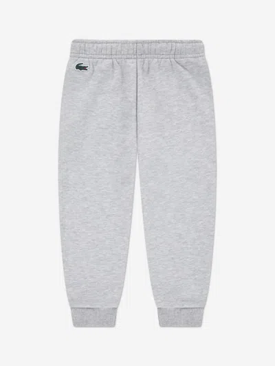 Lacoste Boys Logo Tracksuit In Gray