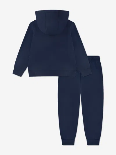 Lacoste Boys Logo Tracksuit In Blue