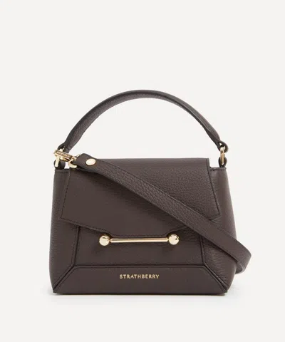 Strathberry Women's Mosaic Nano Top Handle Bag In Brown