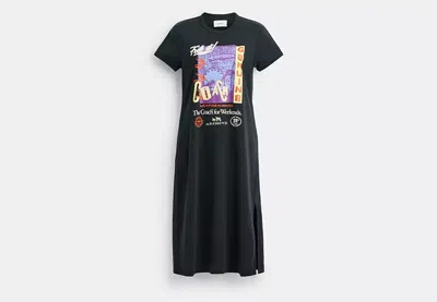 Coach Outlet 90 S Fit T-shirt Dress In Black