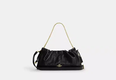 Coach Outlet Faye Large Shoulder Bag With Quilting In Black
