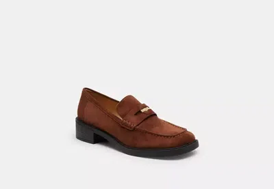 Coach Outlet Square Toe Loafer In Brown