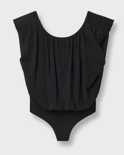 Dagmar Top Draped Knit In Black