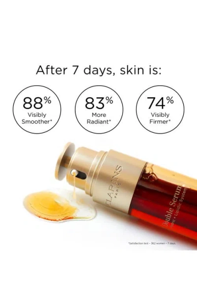 Clarins Double Serum Firming & Smoothing Anti-aging Concentrate In Transparent