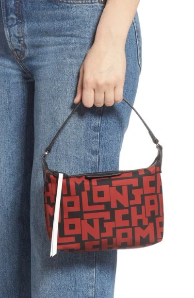 Longchamp Lonchamp Mini Le Pliage Logo Nylon Shoulder Bag In Multi