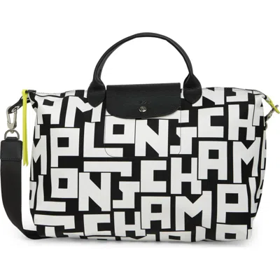 Longchamp Le Pliage Neo Logo Travel Bag In Multi