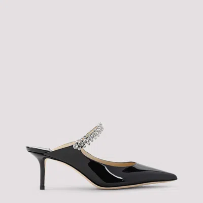 Jimmy Choo Bing 65 Patent Mules In Black