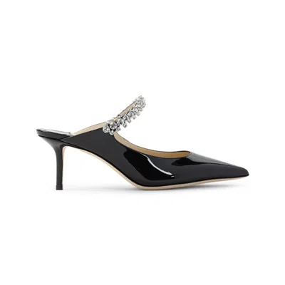Jimmy Choo Bing 65 Patent Mules In Black