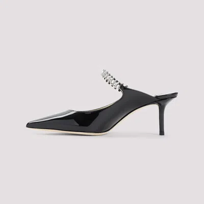 Jimmy Choo Bing 65 Patent Mules In Black