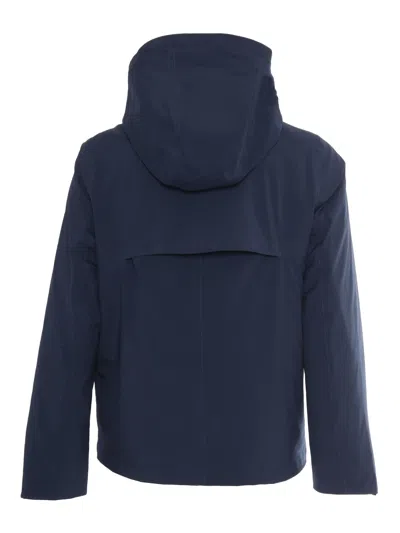 K-way Jacken Bonded Padded Down Jacket In Blue