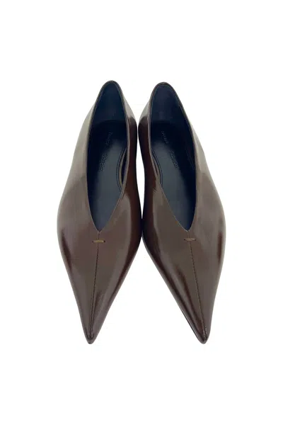 Proenza Schouler Slash Flat Shoes In Brown