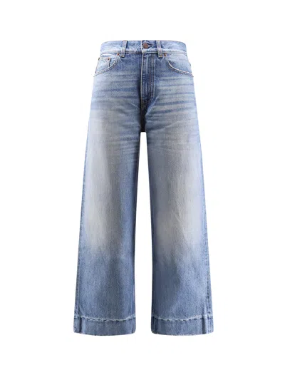 Chloé Stone-washed Denim Jeans In Blue