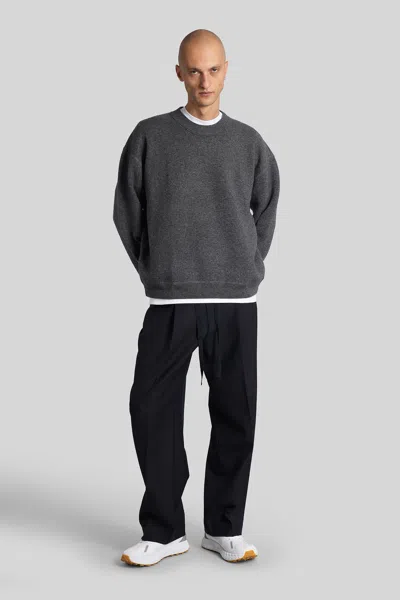 Studio Nicholson Moray Sn-1494 Knitwear In Grey Cashmere In Gray
