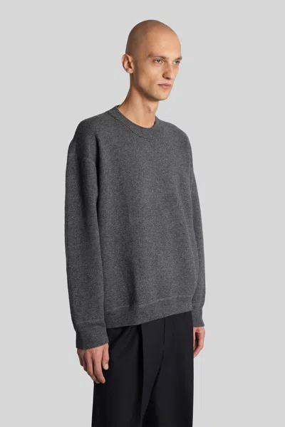 Studio Nicholson Moray Sn-1494 Knitwear In Grey Cashmere In Gray
