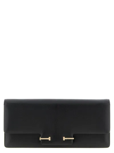 Tom Ford Supple Grain Shoulder Bag In Black