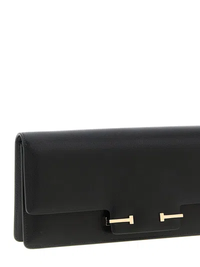 Tom Ford Supple Grain Shoulder Bag In Black