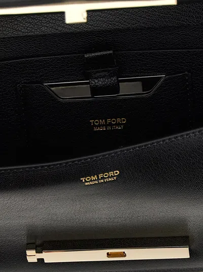 Tom Ford Supple Grain Shoulder Bag In Black